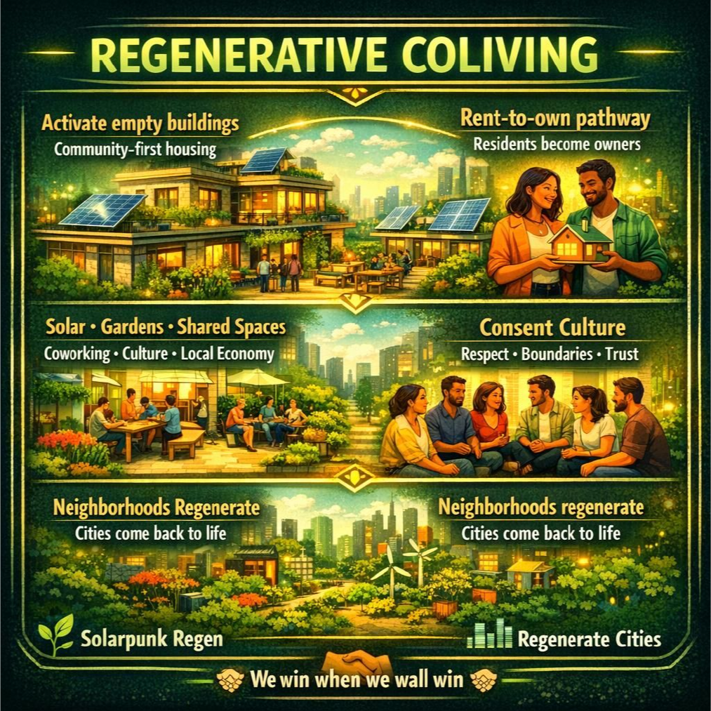 Regenerative coliving infographic